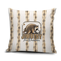 Jimothy The Raccoon Pillow Cover Seattle Trash Panda Lover