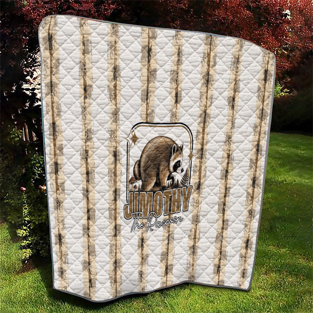 Jimothy The Raccoon Quilt Seattle Trash Panda Lover
