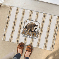 Jimothy The Raccoon Rubber Doormat Seattle Trash Panda Lover