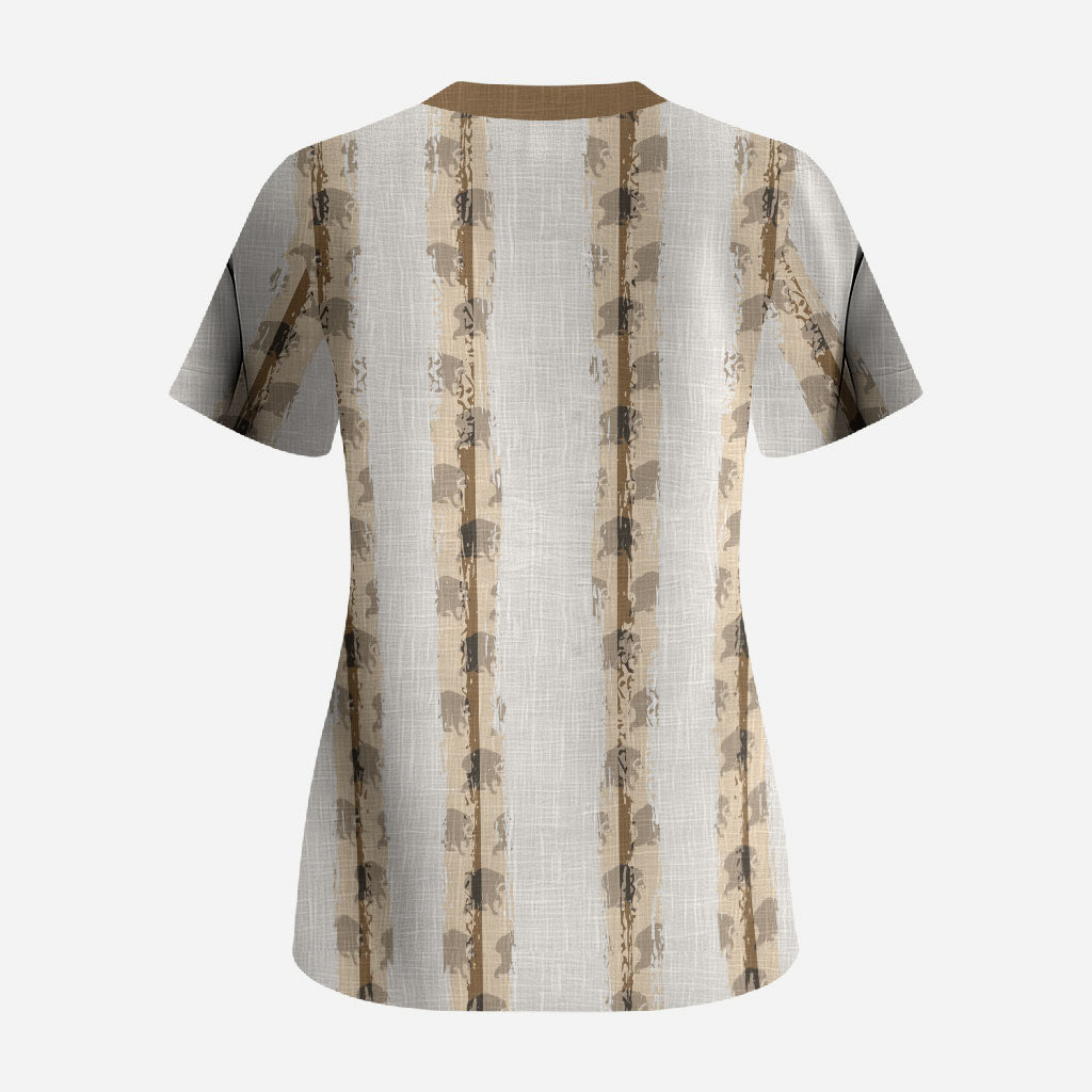 Jimothy The Raccoon Scrub Top Seattle Trash Panda Lover