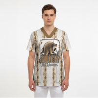Jimothy The Raccoon Scrub Top Seattle Trash Panda Lover
