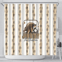 Jimothy The Raccoon Shower Curtain Seattle Trash Panda Lover