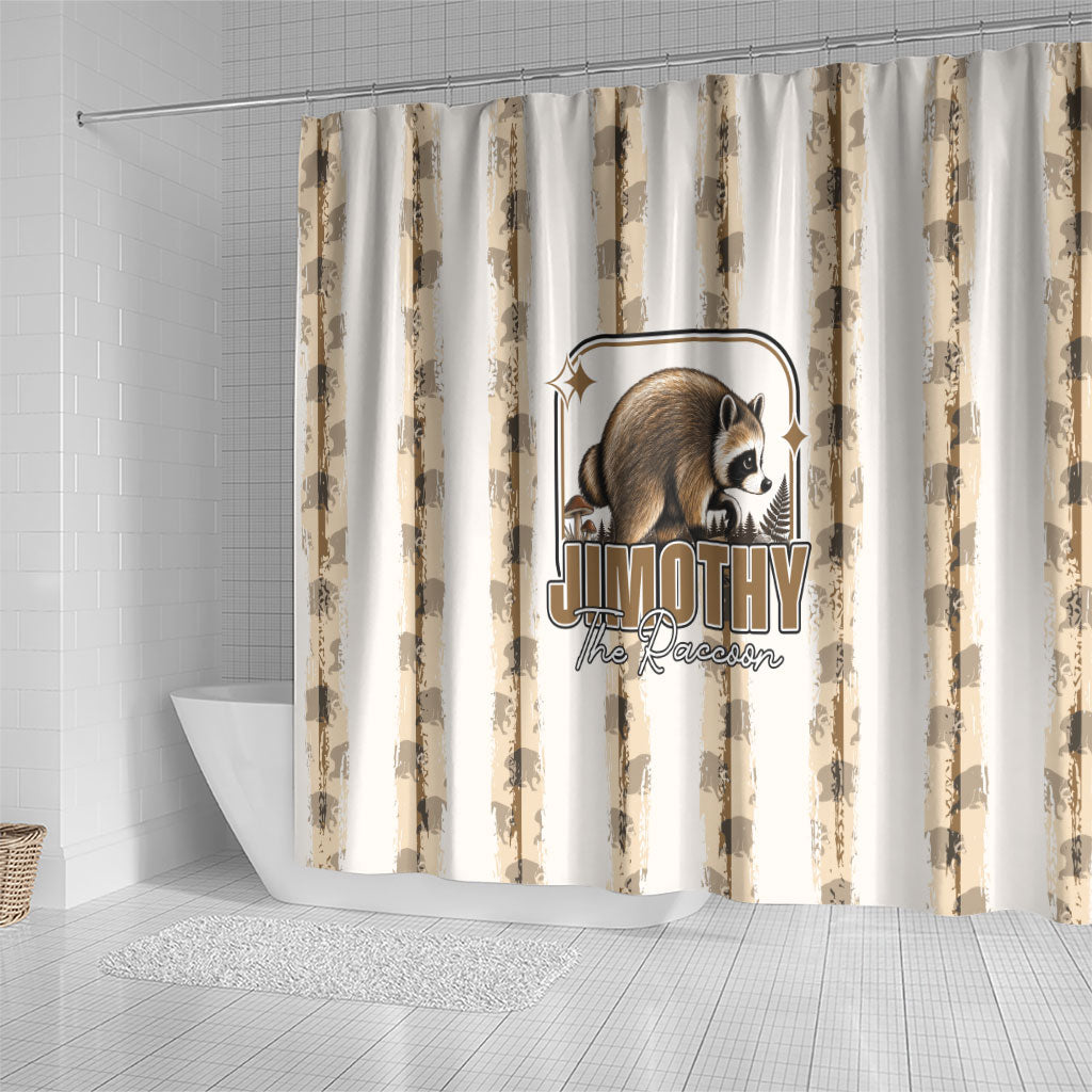 Jimothy The Raccoon Shower Curtain Seattle Trash Panda Lover