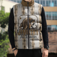 Jimothy The Raccoon Sleeveless Puffer Jacket Seattle Trash Panda Lover