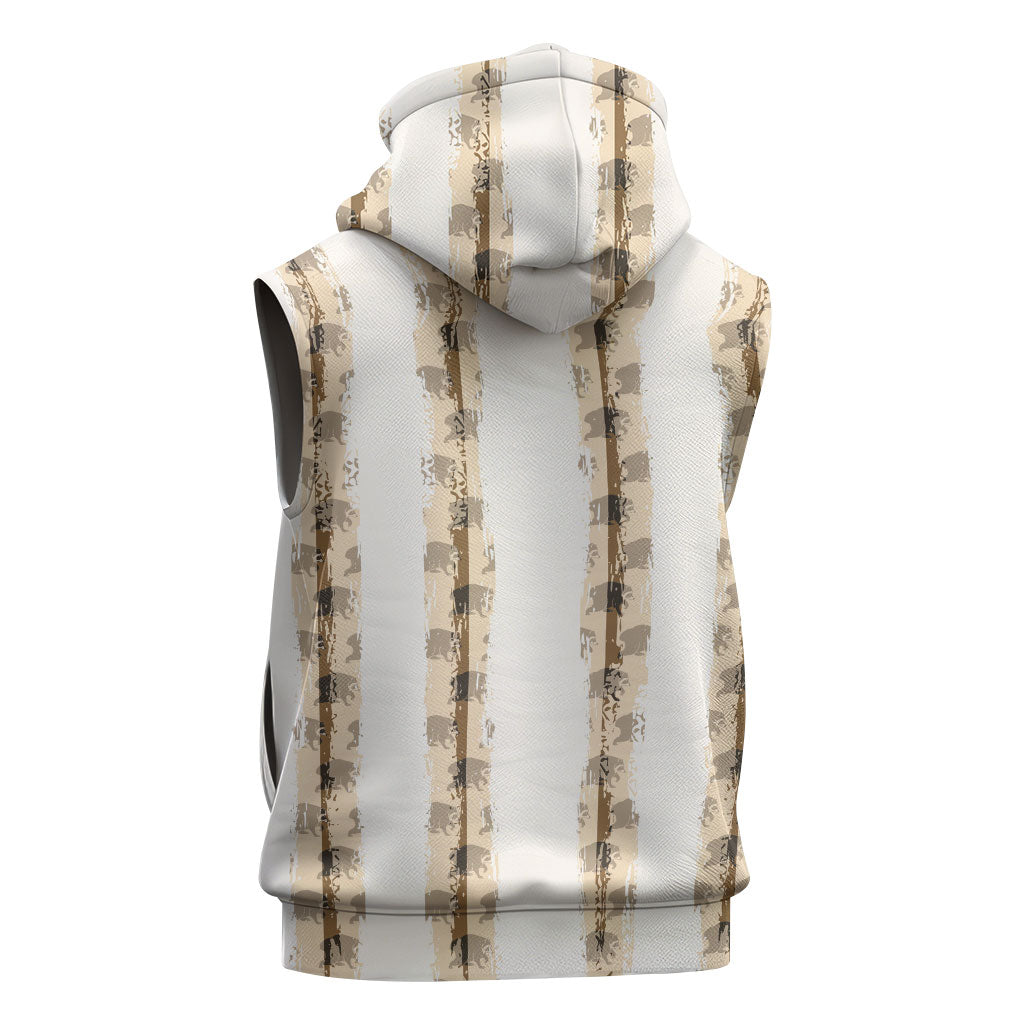 Jimothy The Raccoon Sleeveless Zip Hoodie Seattle Trash Panda Lover