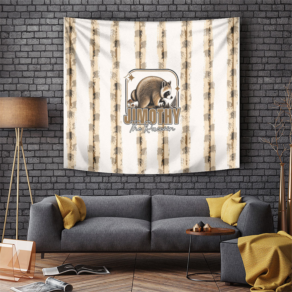 Jimothy The Raccoon Tapestry Seattle Trash Panda Lover