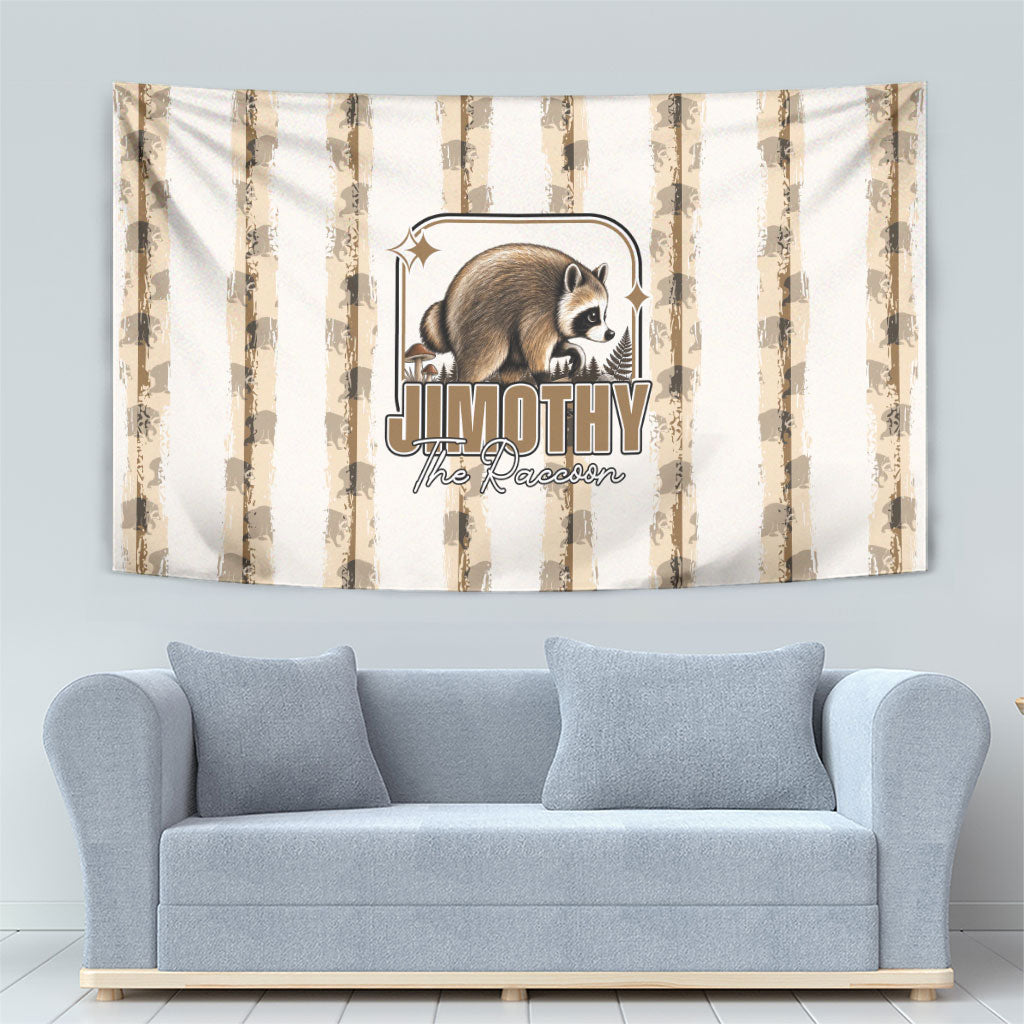 Jimothy The Raccoon Tapestry Seattle Trash Panda Lover