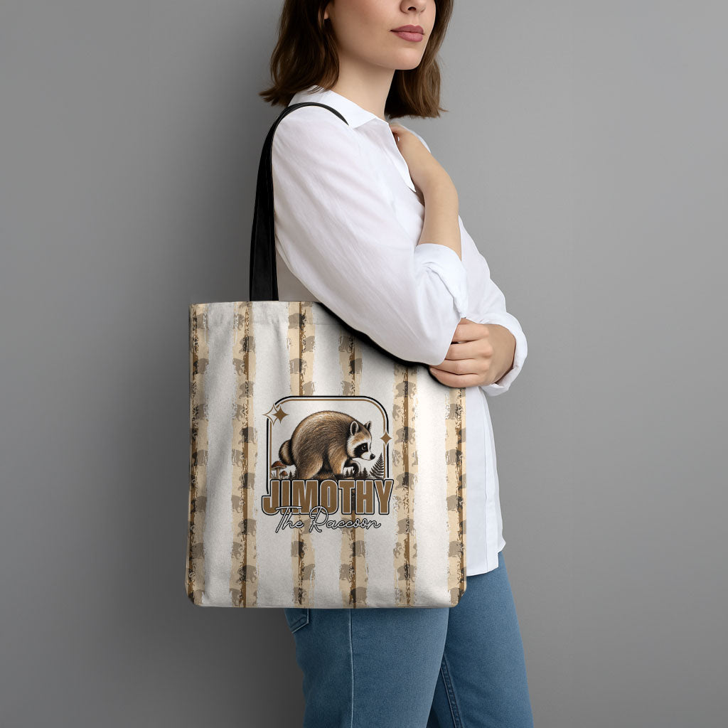 Jimothy The Raccoon Tote Bag Seattle Trash Panda Lover