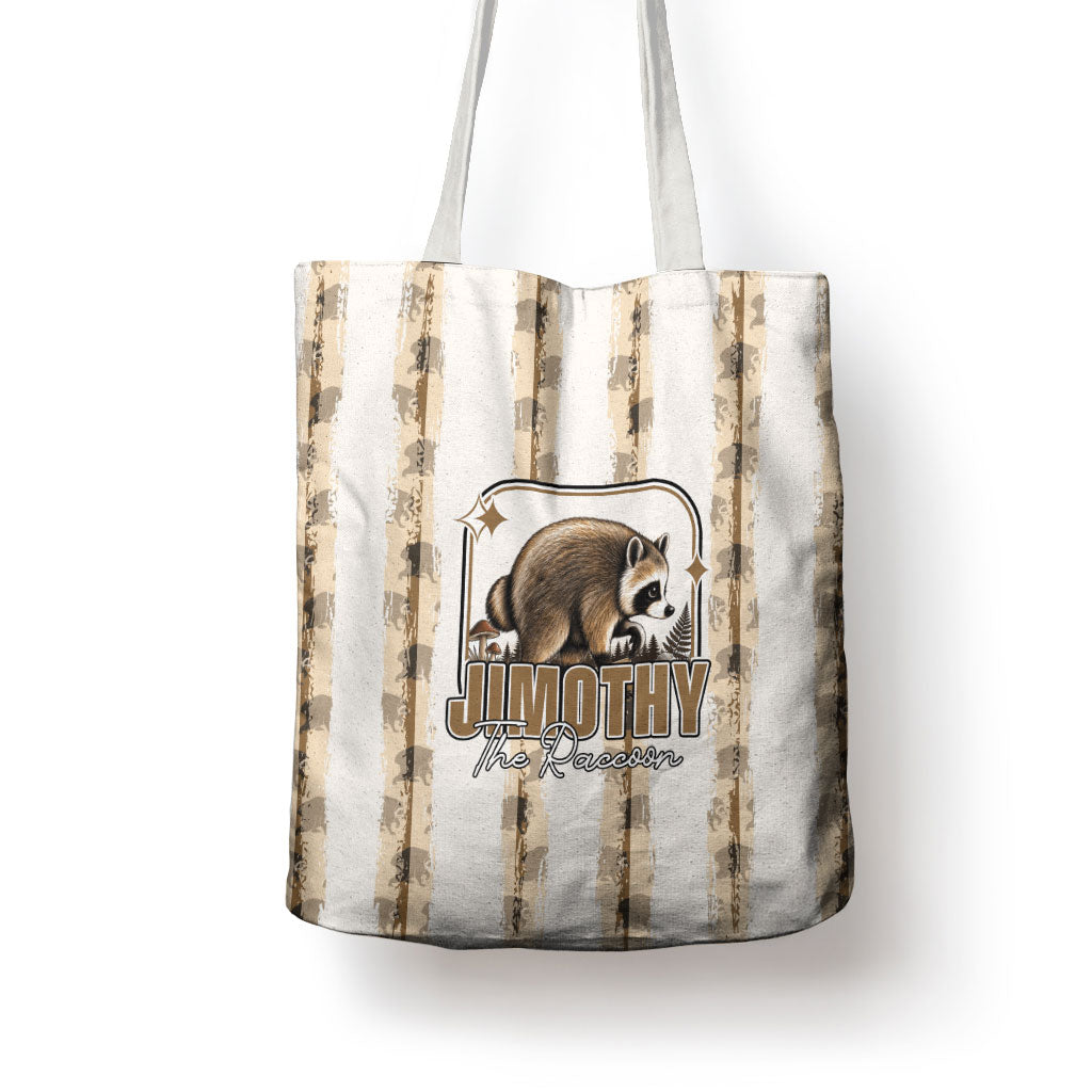 Jimothy The Raccoon Tote Bag Seattle Trash Panda Lover