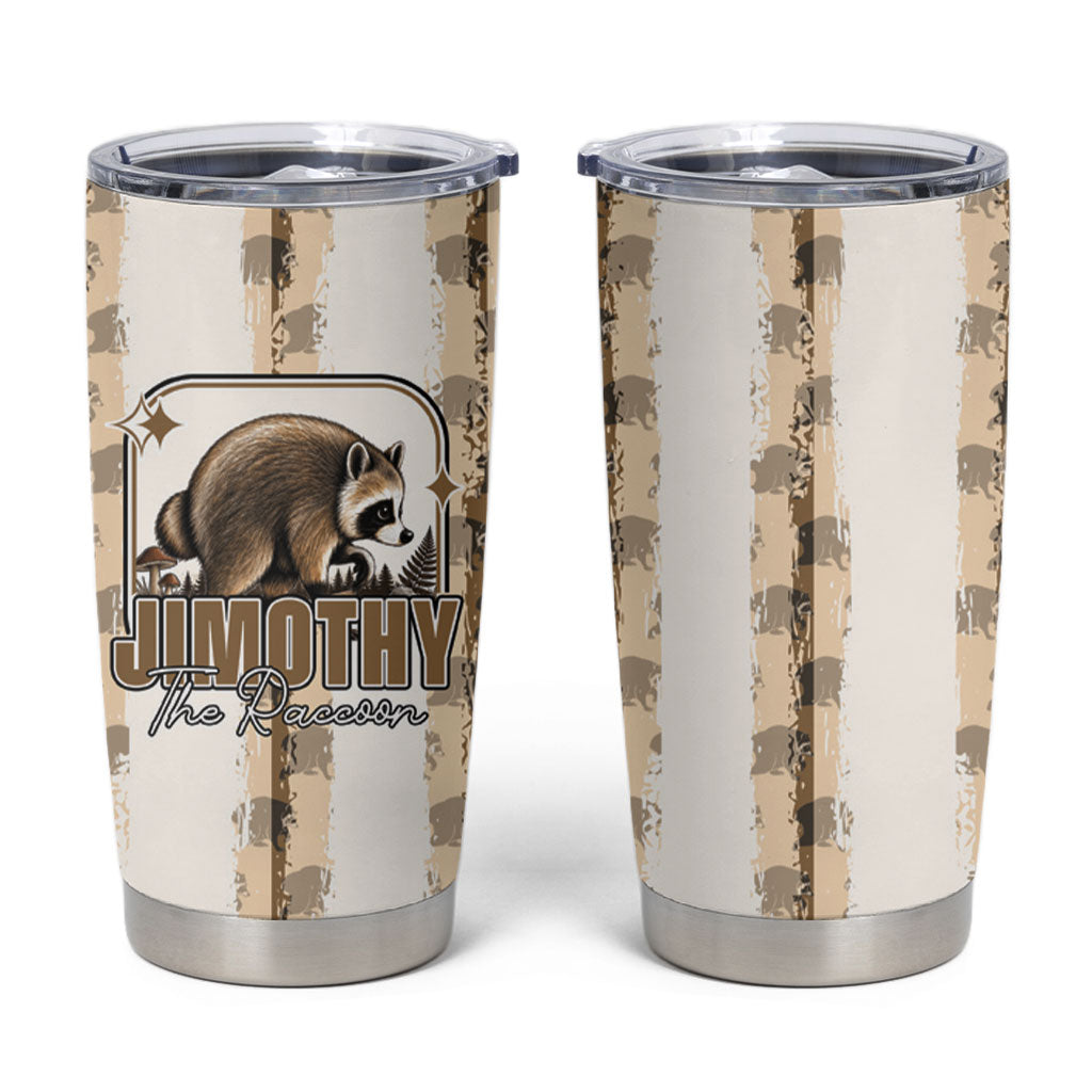 Jimothy The Raccoon Tumbler Cup Seattle Trash Panda Lover