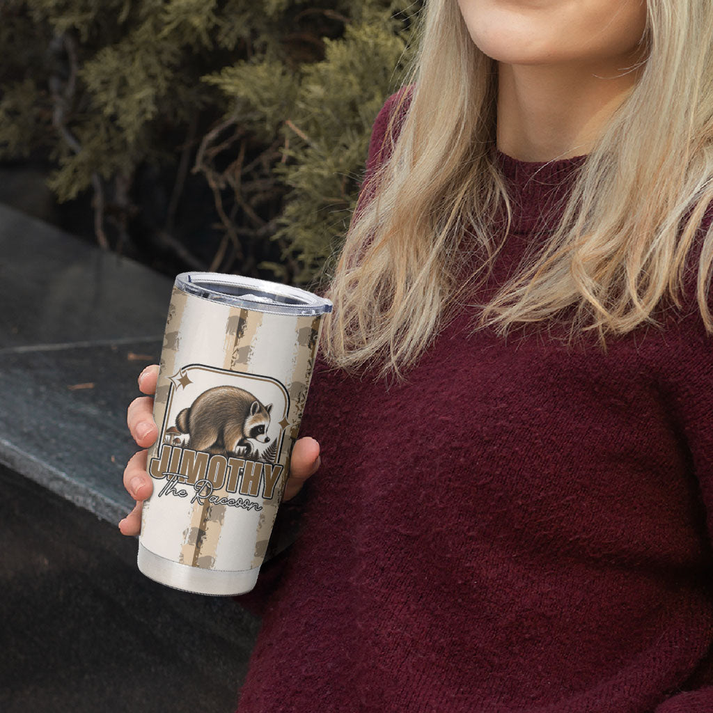 Jimothy The Raccoon Tumbler Cup Seattle Trash Panda Lover