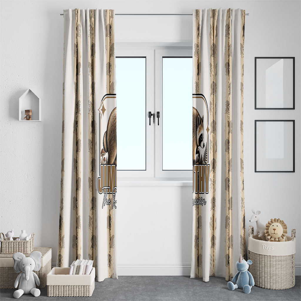 Jimothy The Raccoon Window Curtain Seattle Trash Panda Lover