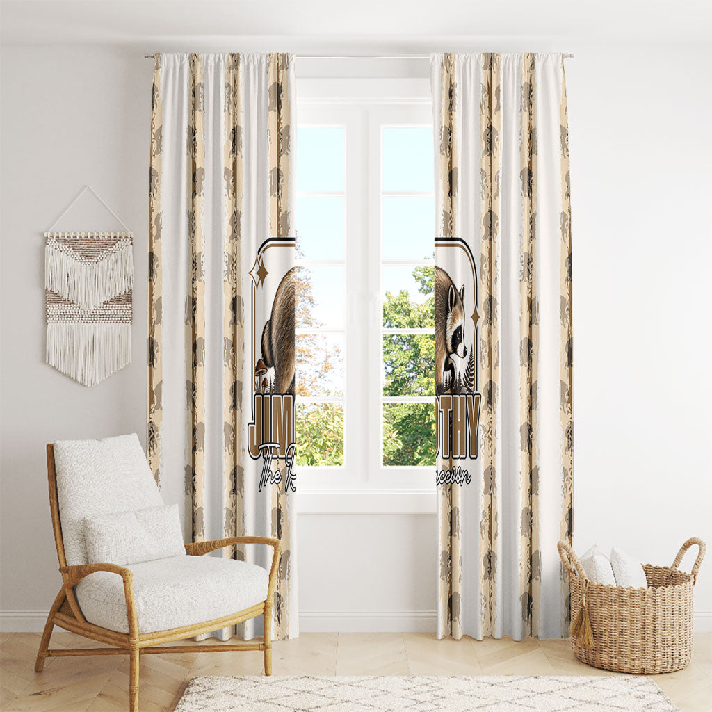 Jimothy The Raccoon Window Curtain Seattle Trash Panda Lover