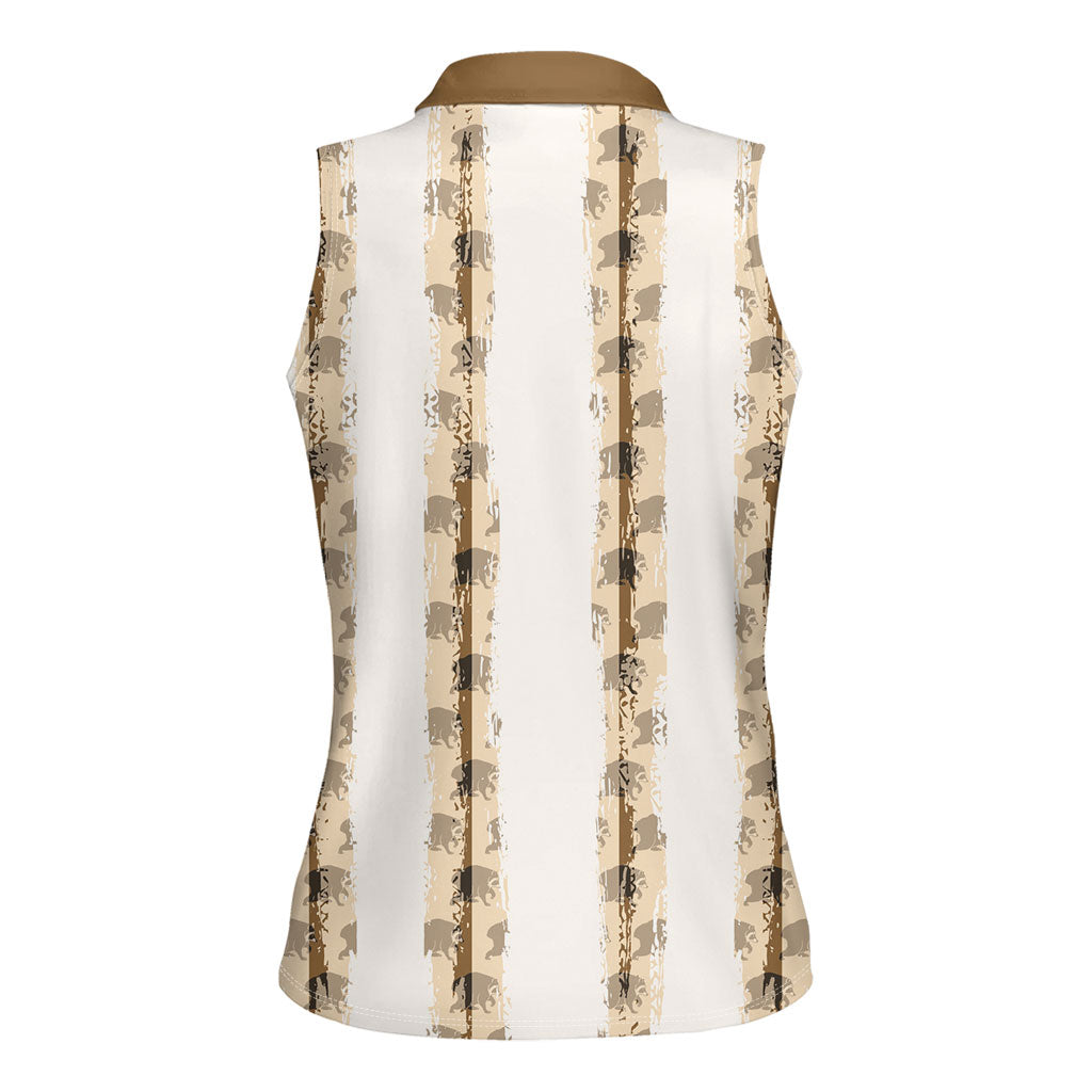 Jimothy The Raccoon Women Sleeveless Polo Shirt Seattle Trash Panda Lover