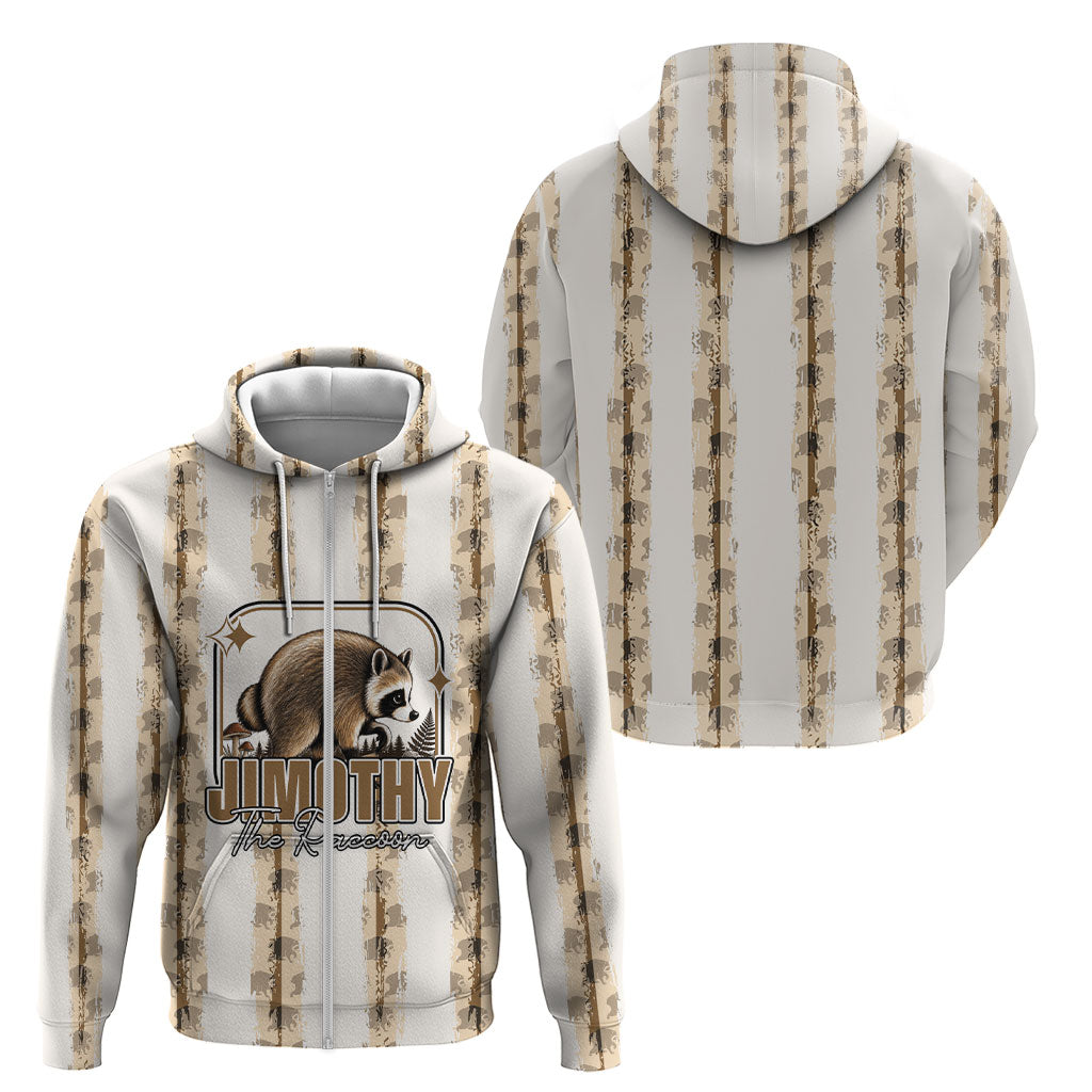 Jimothy The Raccoon Zip Hoodie Seattle Trash Panda Lover