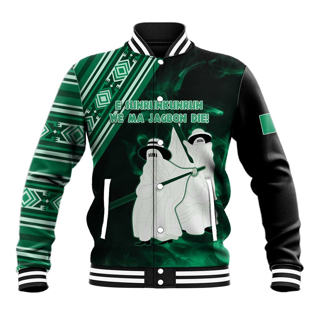 Nigeria Yoruba Festival Baseball Jacket Eko Spirit Eyo Masquerade LT05 - Wonder Print Shop