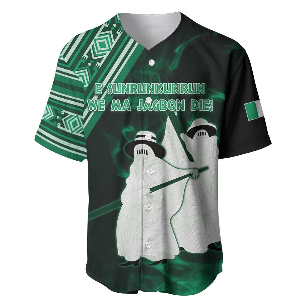 Nigeria Yoruba Festival Baseball Jersey Eko Spirit Eyo Masquerade LT05 - Wonder Print Shop