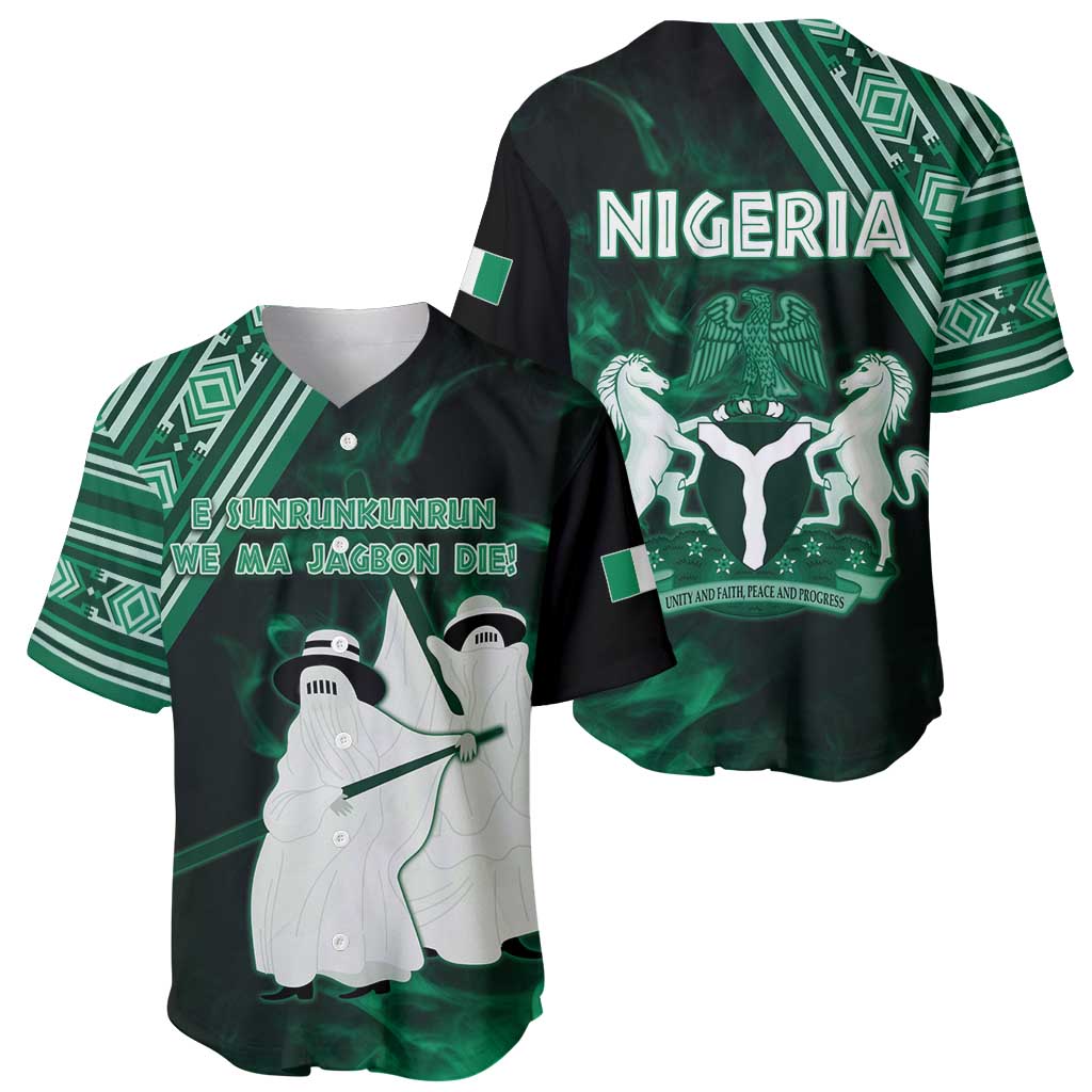 Nigeria Yoruba Festival Baseball Jersey Eko Spirit Eyo Masquerade LT05 - Wonder Print Shop