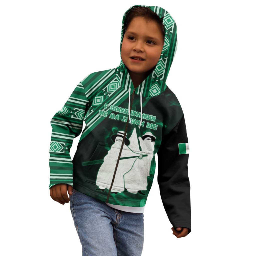 Nigeria Yoruba Festival Kid Hoodie Eko Spirit Eyo Masquerade LT05 - Wonder Print Shop