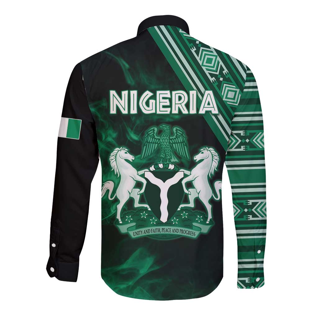 Nigeria Yoruba Festival Long Sleeve Button Shirt Eko Spirit Eyo Masquerade LT05 - Wonder Print Shop