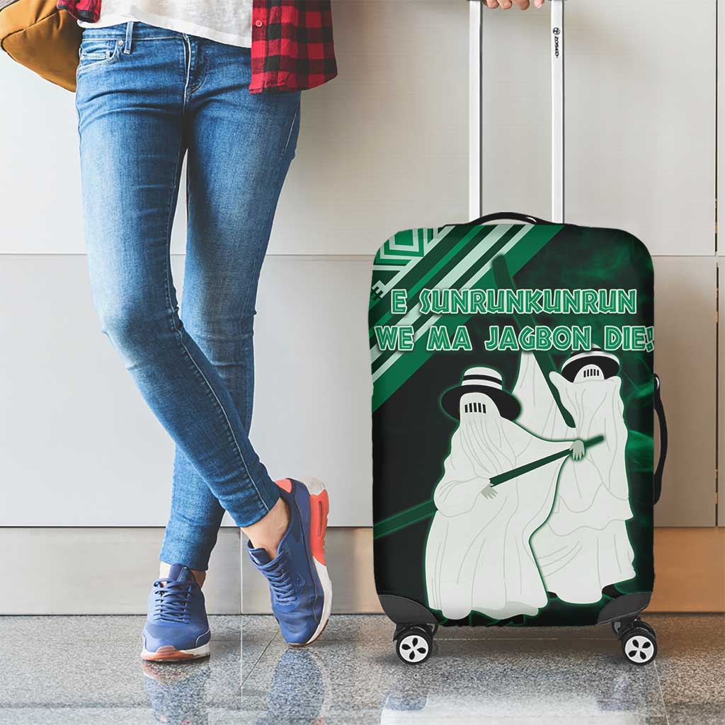 Nigeria Yoruba Festival Luggage Cover Eko Spirit Eyo Masquerade LT05 - Wonder Print Shop