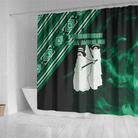 Nigeria Yoruba Festival Shower Curtain Eko Spirit Eyo Masquerade