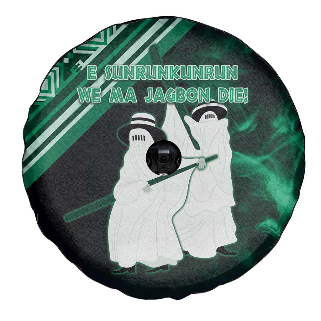 Nigeria Yoruba Festival Spare Tire Cover Eko Spirit Eyo Masquerade LT05 - Wonder Print Shop