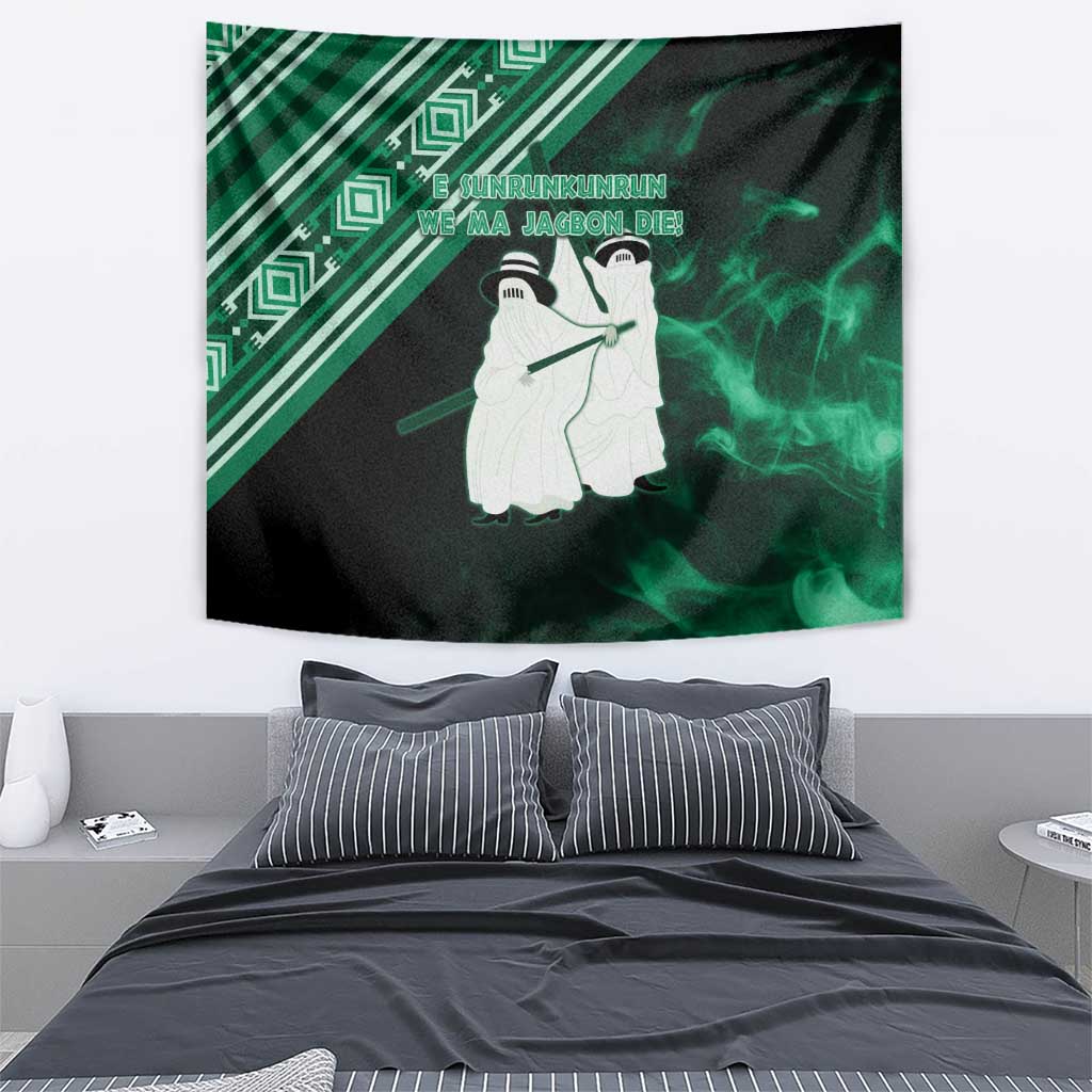 Nigeria Yoruba Festival Tapestry Eko Spirit Eyo Masquerade LT05 - Wonder Print Shop