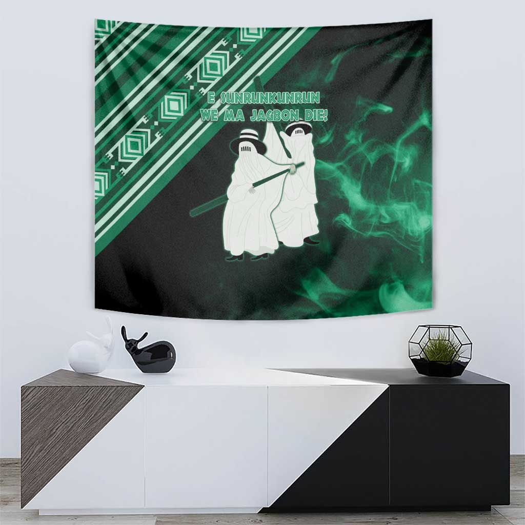 Nigeria Yoruba Festival Tapestry Eko Spirit Eyo Masquerade LT05 - Wonder Print Shop