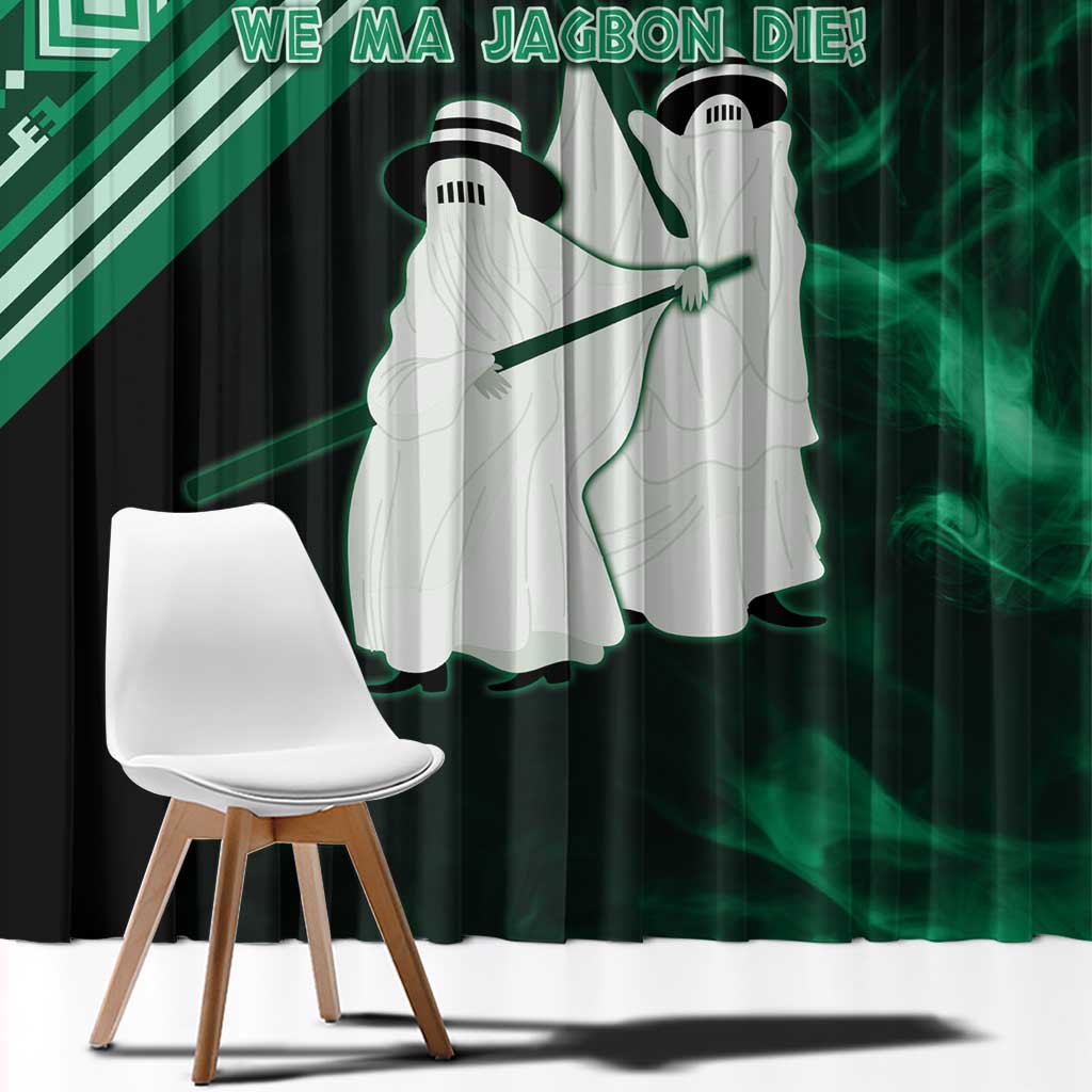 Nigeria Yoruba Festival Window Curtain Eko Spirit Eyo Masquerade LT05 - Wonder Print Shop