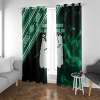 Nigeria Yoruba Festival Window Curtain Eko Spirit Eyo Masquerade LT05 - Wonder Print Shop