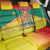 Grenada Christmas Back Car Seat Cover Coat Of Arms Bougainvillea Wreath - Wonder Print Shop