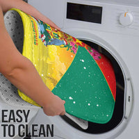 Grenada Christmas Bathroom Set Coat Of Arms Bougainvillea Wreath - Wonder Print Shop