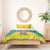 Grenada Christmas Bedding Set Coat Of Arms Bougainvillea Wreath - Wonder Print Shop