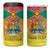 Personalized Grenada Christmas 4 in 1 Can Cooler Tumbler Coat Of Arms Bougainvillea Wreath - Wonder Print Shop