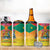 Personalized Grenada Christmas 4 in 1 Can Cooler Tumbler Coat Of Arms Bougainvillea Wreath - Wonder Print Shop