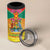 Personalized Grenada Christmas 4 in 1 Can Cooler Tumbler Coat Of Arms Bougainvillea Wreath - Wonder Print Shop