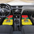 Personalized Grenada Christmas Car Mats Coat Of Arms Bougainvillea Wreath - Wonder Print Shop