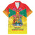 Personalized Grenada Christmas Family Matching Mermaid Dress and Hawaiian Shirt Coat Of Arms Bougainvillea Wreath - Wonder Print Shop