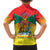 Personalized Grenada Christmas Family Matching Off The Shoulder Long Sleeve Dress and Hawaiian Shirt Coat Of Arms Bougainvillea Wreath - Wonder Print Shop