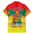 Personalized Grenada Christmas Family Matching Off The Shoulder Long Sleeve Dress and Hawaiian Shirt Coat Of Arms Bougainvillea Wreath - Wonder Print Shop