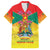 Personalized Grenada Christmas Family Matching Off Shoulder Maxi Dress and Hawaiian Shirt Coat Of Arms Bougainvillea Wreath - Wonder Print Shop