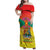 Personalized Grenada Christmas Family Matching Off Shoulder Maxi Dress and Hawaiian Shirt Coat Of Arms Bougainvillea Wreath - Wonder Print Shop