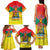 Personalized Grenada Christmas Family Matching Tank Maxi Dress and Hawaiian Shirt Coat Of Arms Bougainvillea Wreath - Wonder Print Shop