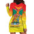 Personalized Grenada Christmas Hoodie Dress Coat Of Arms Bougainvillea Wreath - Wonder Print Shop