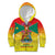 Personalized Grenada Christmas Kid Hoodie Coat Of Arms Bougainvillea Wreath - Wonder Print Shop