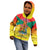 Personalized Grenada Christmas Kid Hoodie Coat Of Arms Bougainvillea Wreath - Wonder Print Shop
