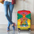 Grenada Christmas Luggage Cover Coat Of Arms Bougainvillea Wreath - Wonder Print Shop