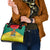 Grenada Christmas Shoulder Handbag Coat Of Arms Bougainvillea Wreath - Wonder Print Shop