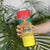 Personalized Grenada Christmas Skinny Tumbler Coat Of Arms Bougainvillea Wreath - Wonder Print Shop